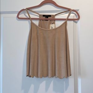 Cropped and Scalloped Tank from Forever 21